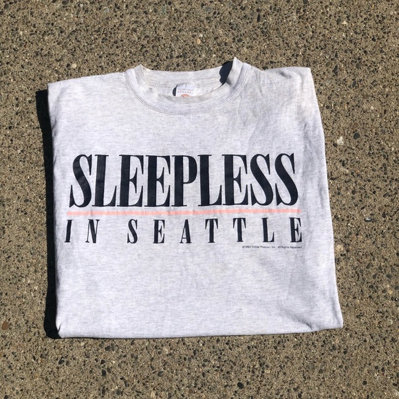 Vintage Sleepless In Seattle T-Shirt - Picture 3 of 8